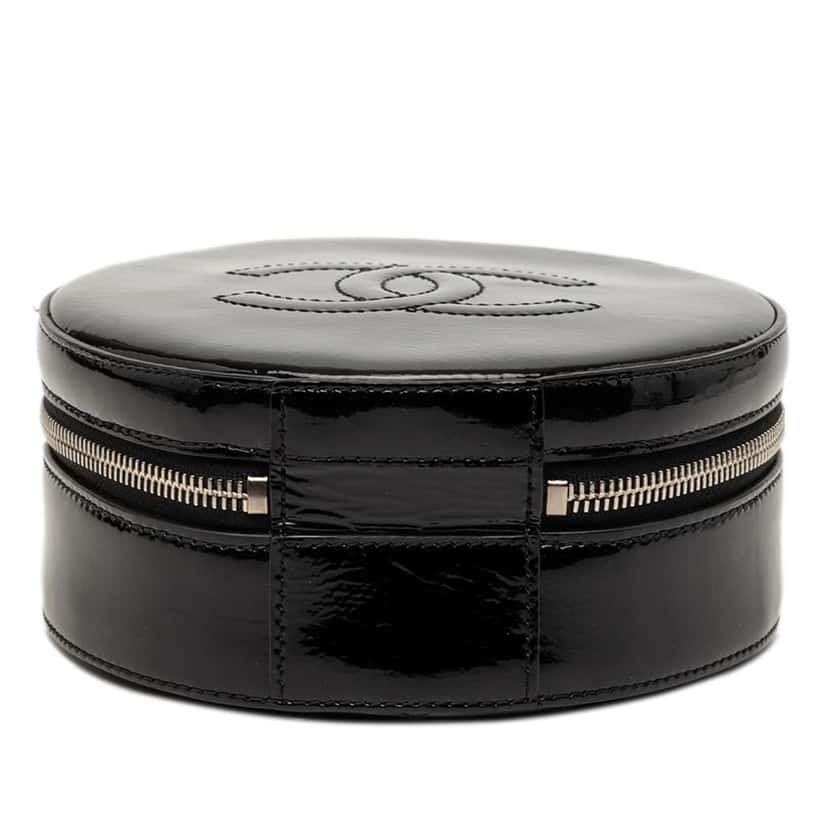 Chanel Patent Round As Earth Bag Black Leather Very good condition - Inside View