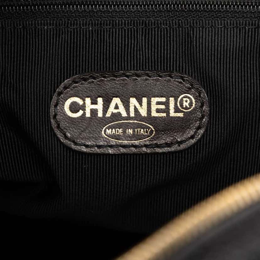 Chanel Triple CC Caviar Zip Tote Black Leather Very good condition - Box View