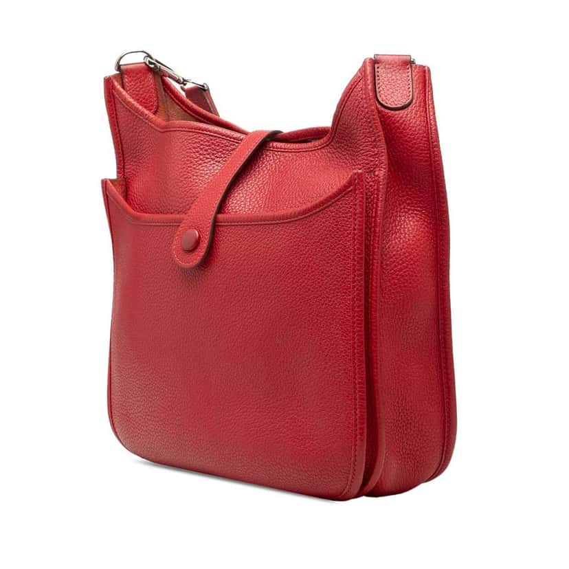 Hermès Clemence Evelyne III 29 Red Leather Very good condition - Back View