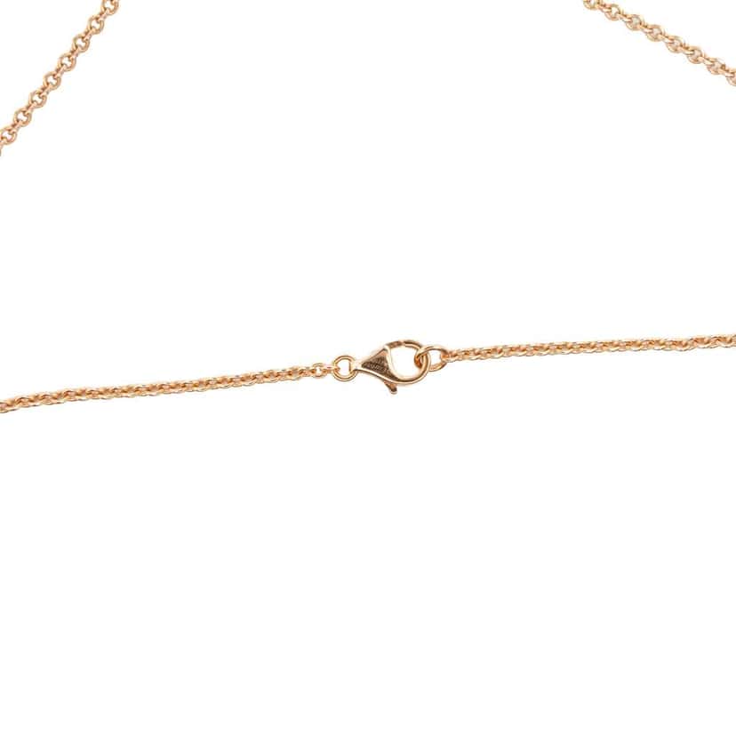 Cartier 18K Rose Gold Interlocking Love Necklace Pink Rose Gold Good condition - Box View