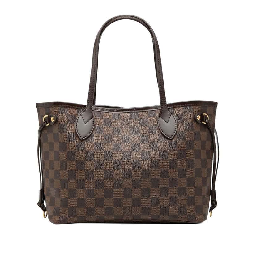 Louis Vuitton Damier Ebene Neverfull PM Brown Good condition - Front View