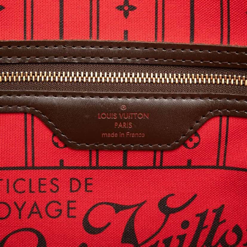 Louis Vuitton Damier Ebene Neverfull PM Brown Good condition - Box View