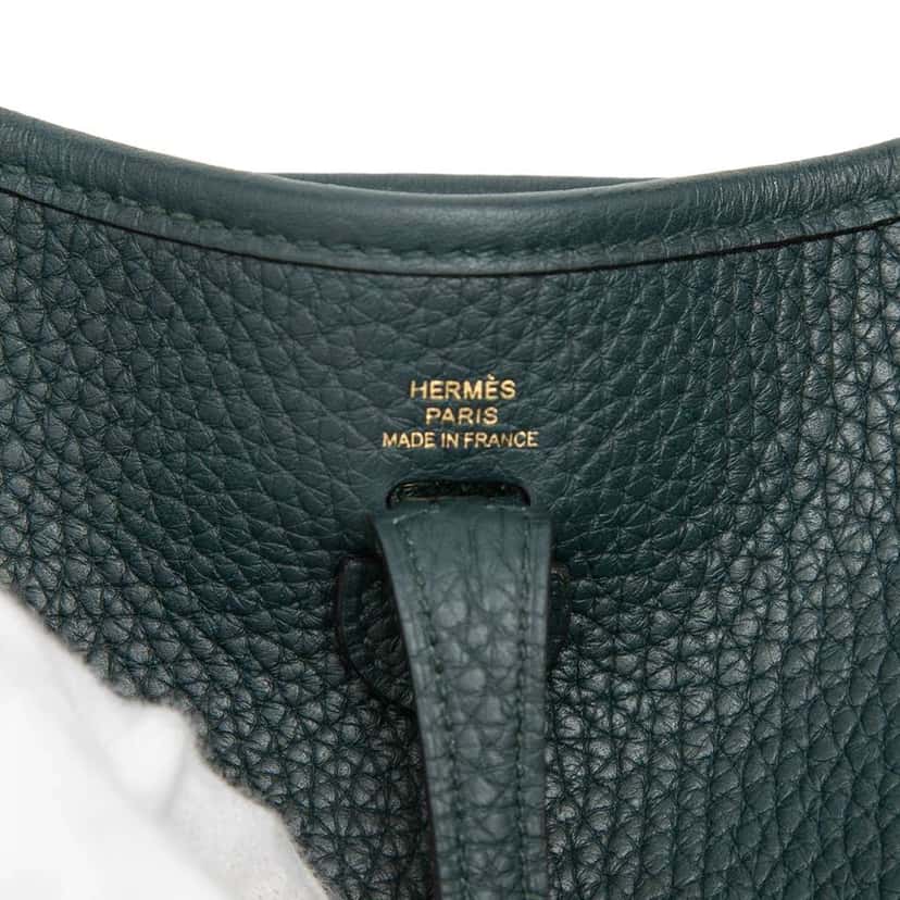 Hermès Clemence Evelyne 16 Amazone Green Leather Very good condition - Box View