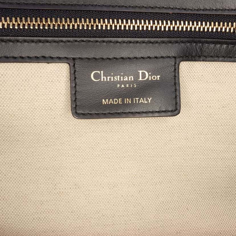 Dior Medium Leather Dior Vibe Zip Bowling Bag Black Leather Very good condition - Box View