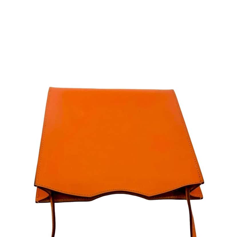 Hermès Box Calf Onimaitou Pochette Orange Leather Very good condition - Inside View