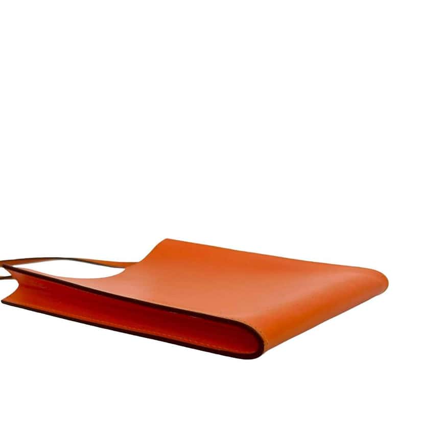 Hermès Box Calf Onimaitou Pochette Orange Leather Very good condition - Model View