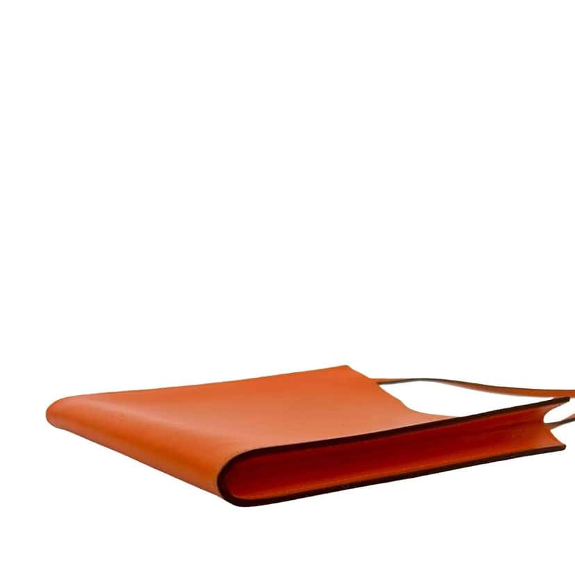 Hermès Box Calf Onimaitou Pochette Orange Leather Very good condition - Box View