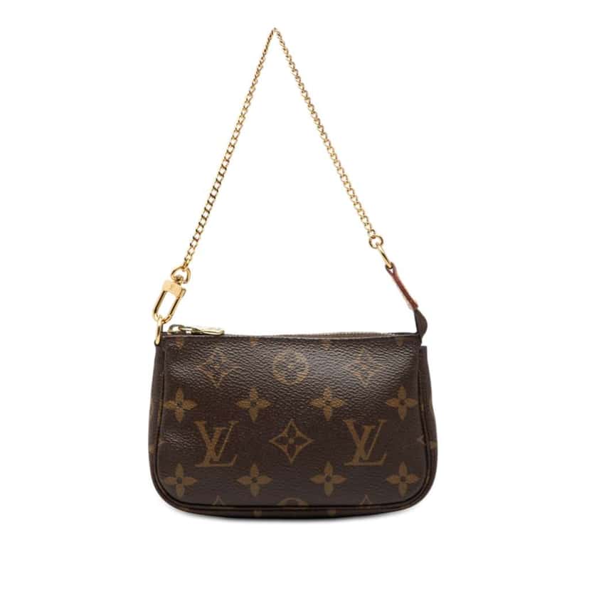 Louis Vuitton Monogram Mini Pochette Accessoires Brown Very good condition - Front View