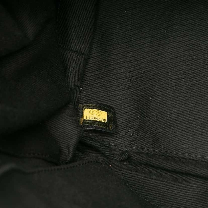 Chanel Terry Cloth Baby Animals Diaper Bag Black Cotton Very good condition - Box View