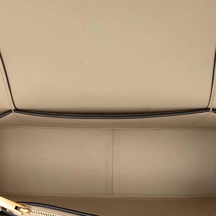 Celine Leather Frame Shoulder Bag Blue Leather Good condition - Model View