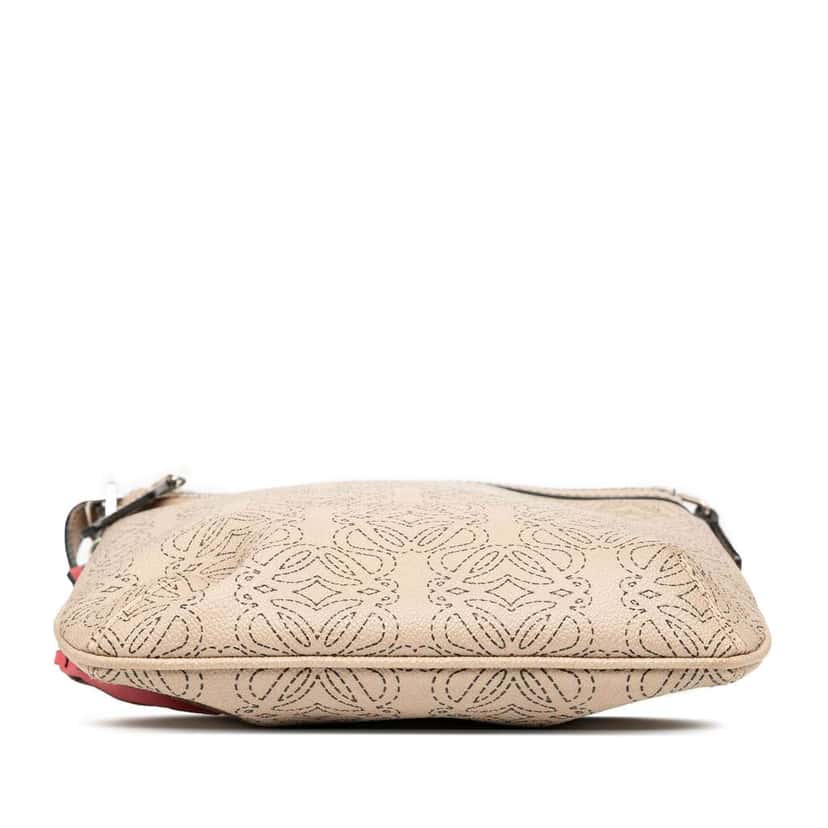 Loewe PVC and Leather Anagram Crossbody Beige Fair condition - Inside View