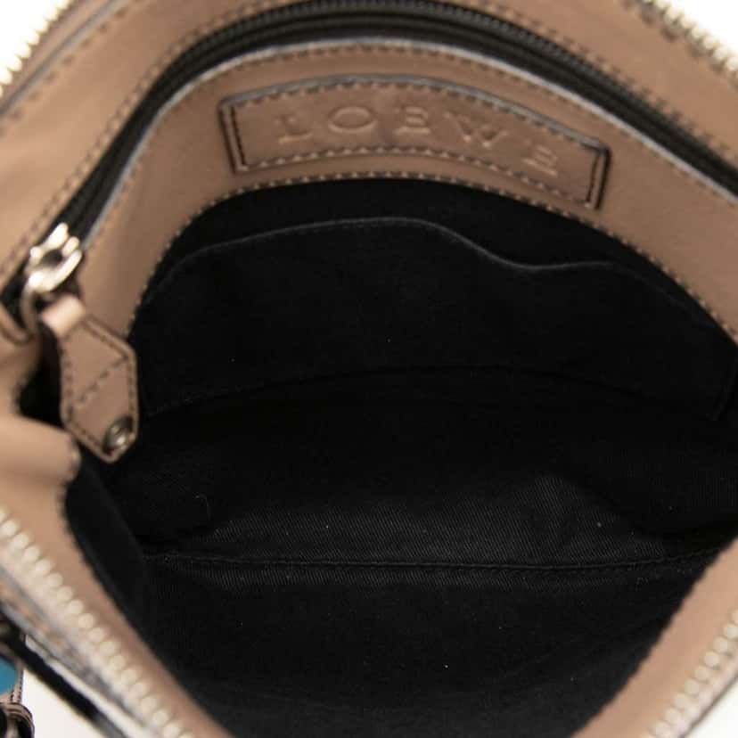 Loewe PVC and Leather Anagram Crossbody Beige Fair condition - Model View