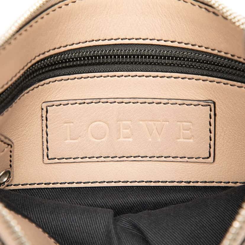 Loewe PVC and Leather Anagram Crossbody Beige Fair condition - Box View