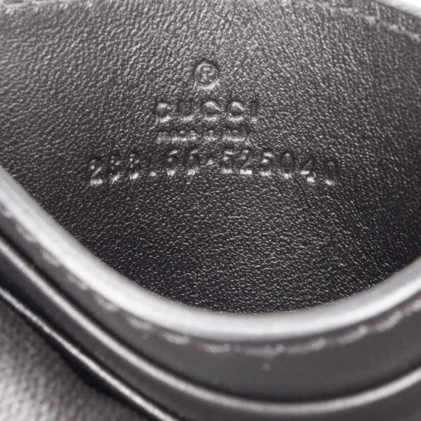 Gucci Guccissima Card Holder Black Leather Never worn - Box View