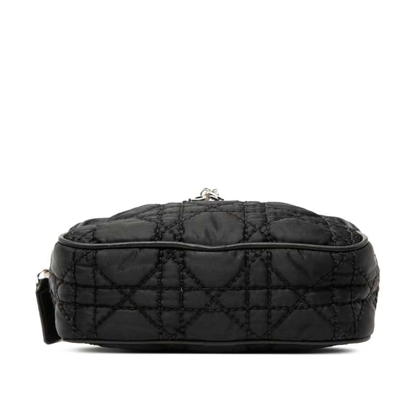 Dior Nylon Cannage Charm Trousse Cosmetic Bag Black Very good condition - Inside View