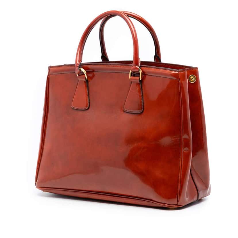 Prada Spazzolato Parabole Tote Brown Leather Very good condition - Back View