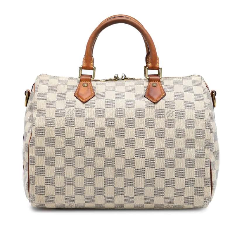 Louis Vuitton Damier Azur Speedy Bandouliere 30 White Good condition - Front View