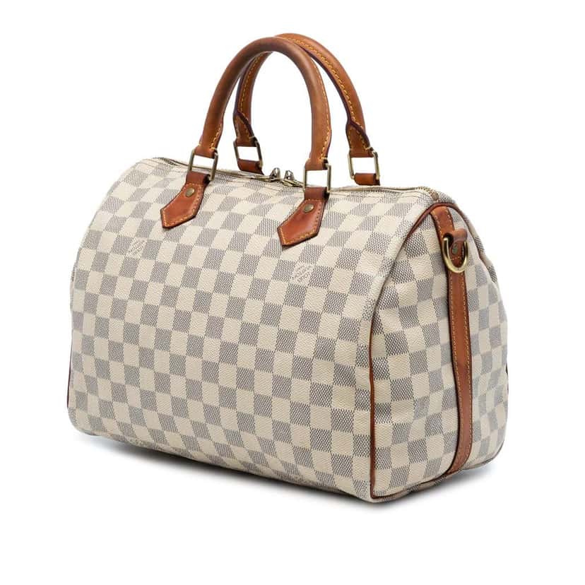 Louis Vuitton Damier Azur Speedy Bandouliere 30 White Good condition - Back View