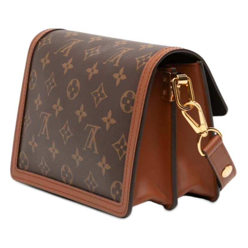 Louis Vuitton Monogram Reverse Mini Dauphine Brown Good condition - Back View
