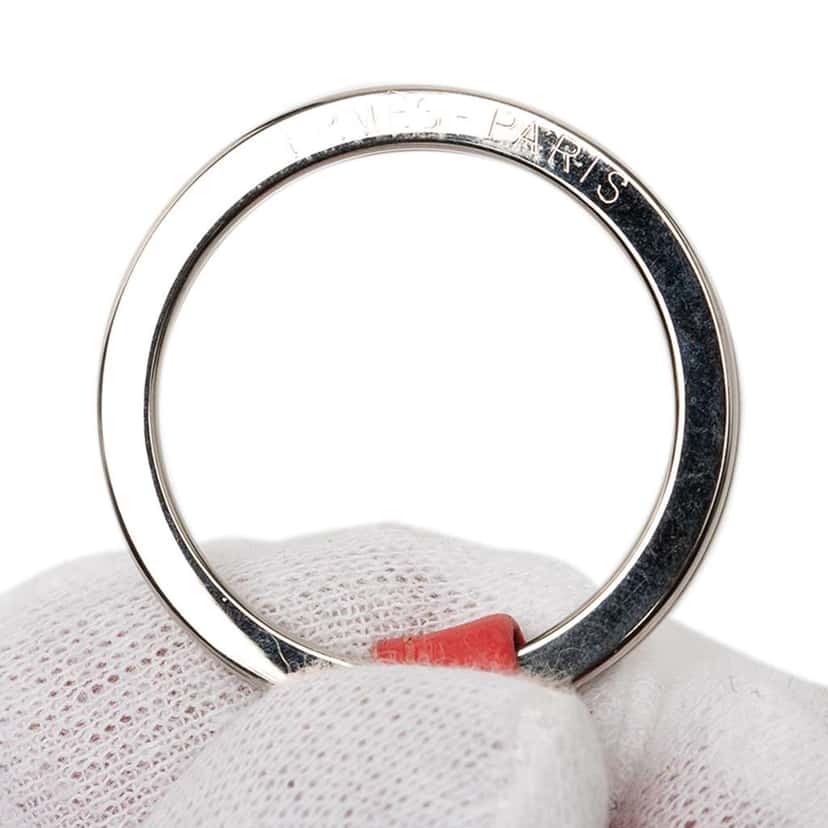 Hermès Milo Lambskin Carmen Key Ring Orange Leather Good condition - Inside View