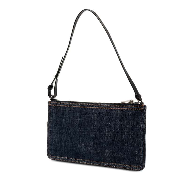 Miu Miu Denim Shoulder Bag Blue Denim Good condition - Back View