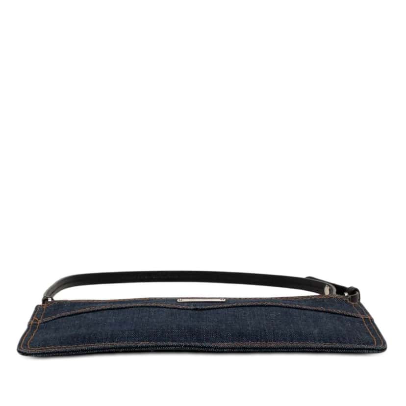 Miu Miu Denim Shoulder Bag Blue Denim Good condition - Inside View