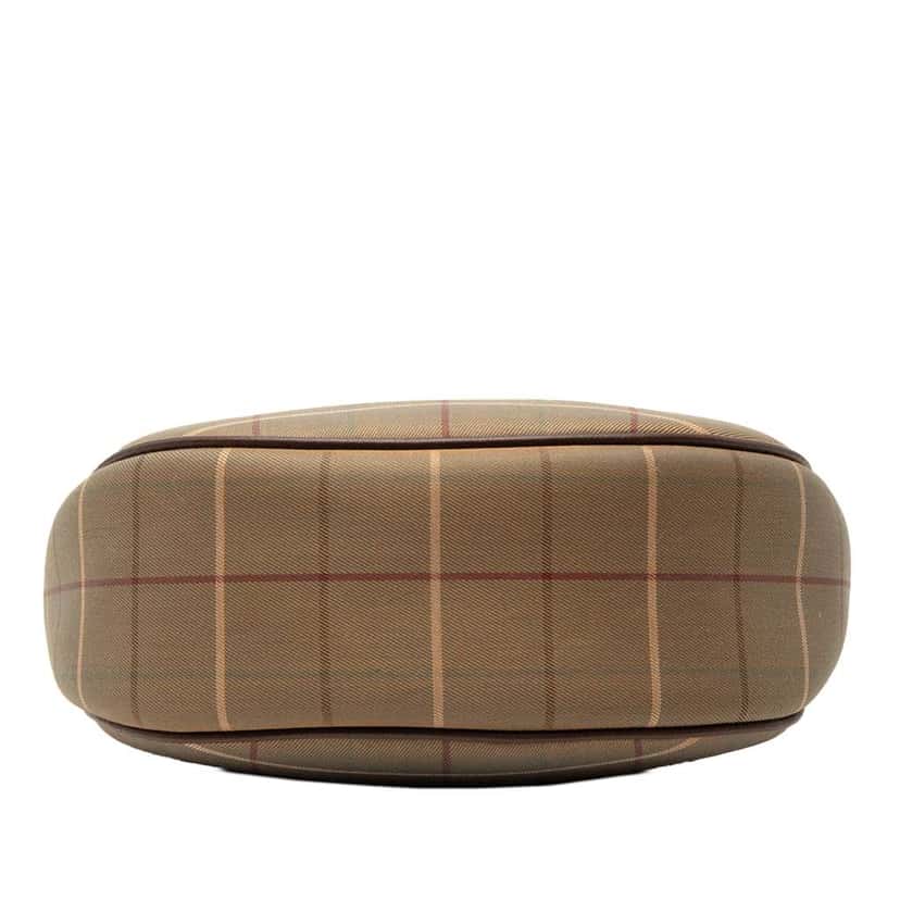 Burberry Vintage Check Canvas Crossbody Brown Canvas Good condition - Inside View