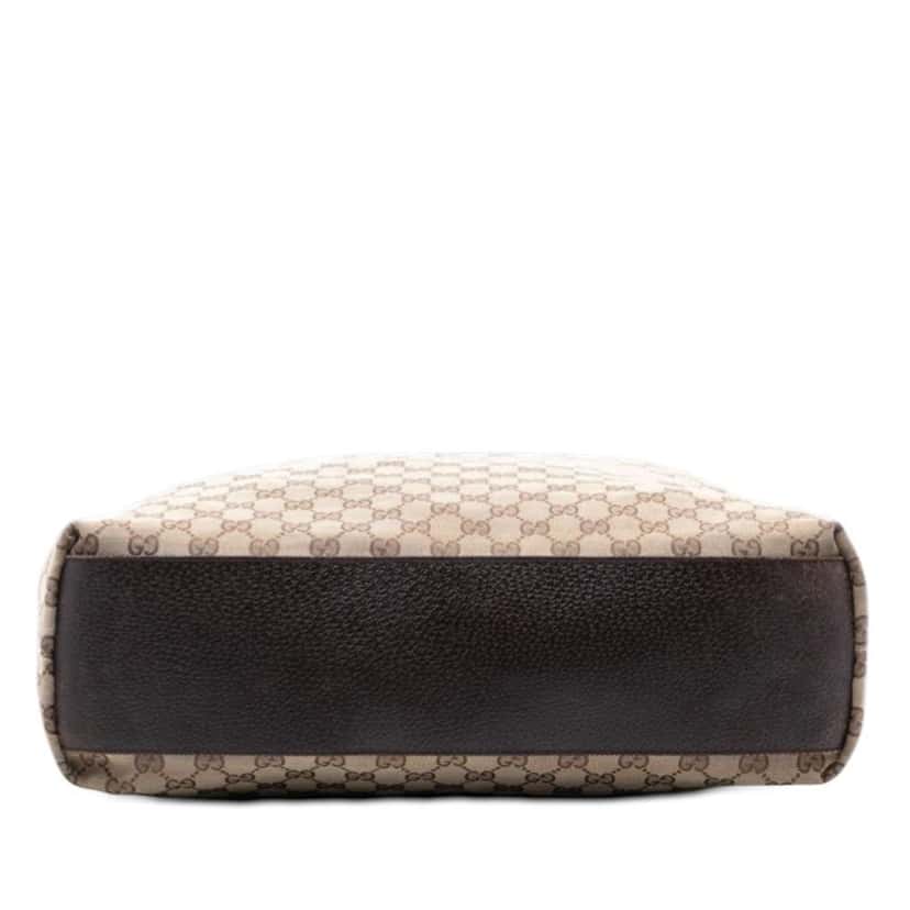 Gucci GG Canvas Web Vertical Tote Beige Good condition - Inside View