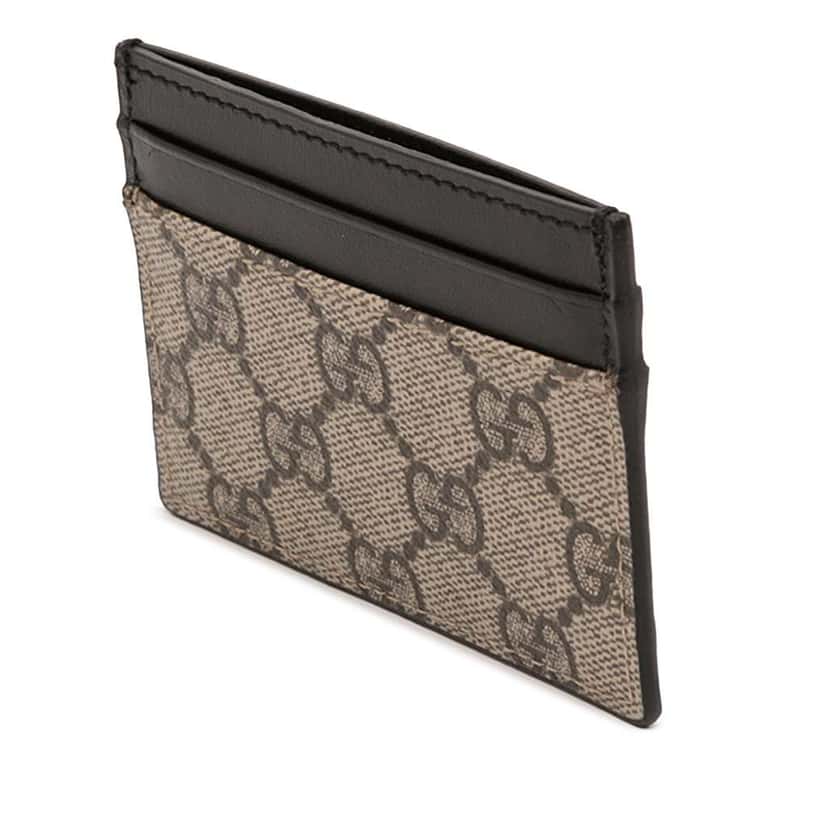 Gucci GG Supreme Card Holder Beige Good condition - Back View