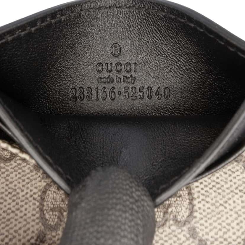 Gucci GG Supreme Card Holder Beige Good condition - Box View