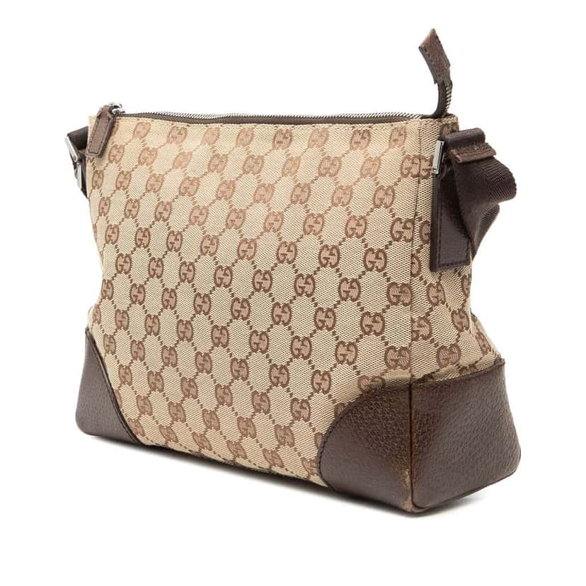 Gucci GG Canvas Crossbody Beige Canvas Good condition - Back View