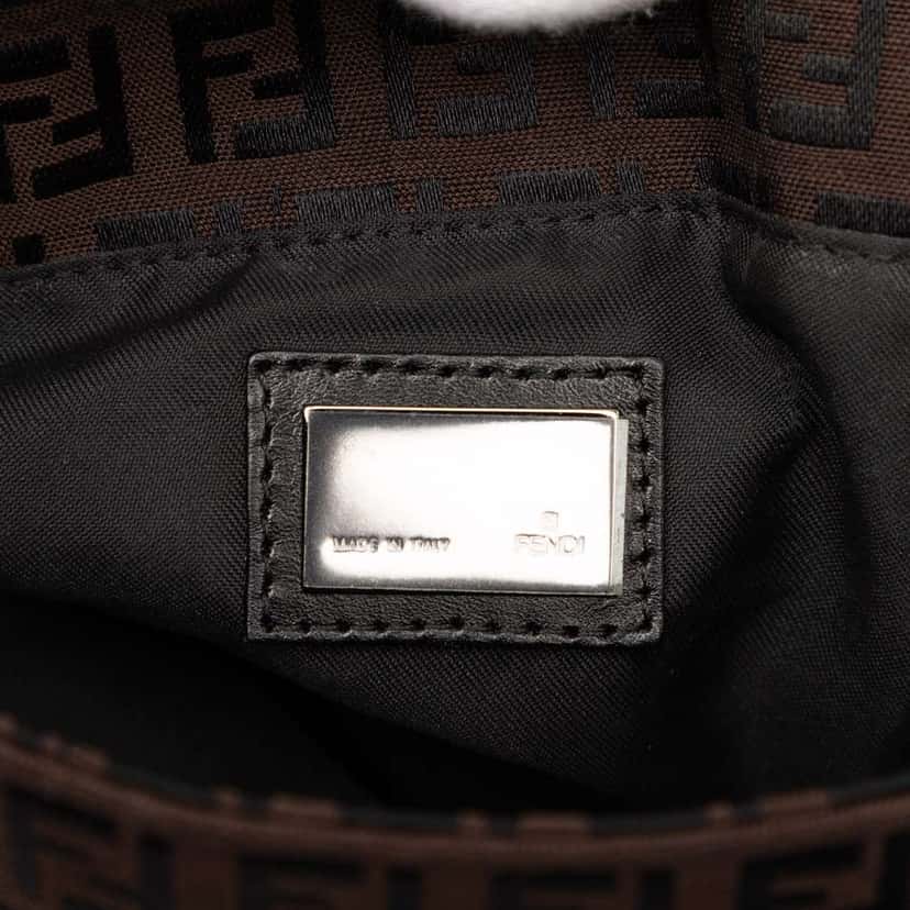 Fendi Zucchino Canvas Tote Brown Canvas Good condition - Box View