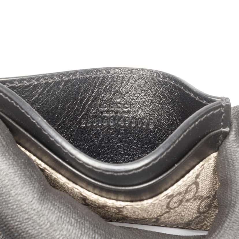 Gucci GG Supreme Card Holder Beige Good condition - Box View