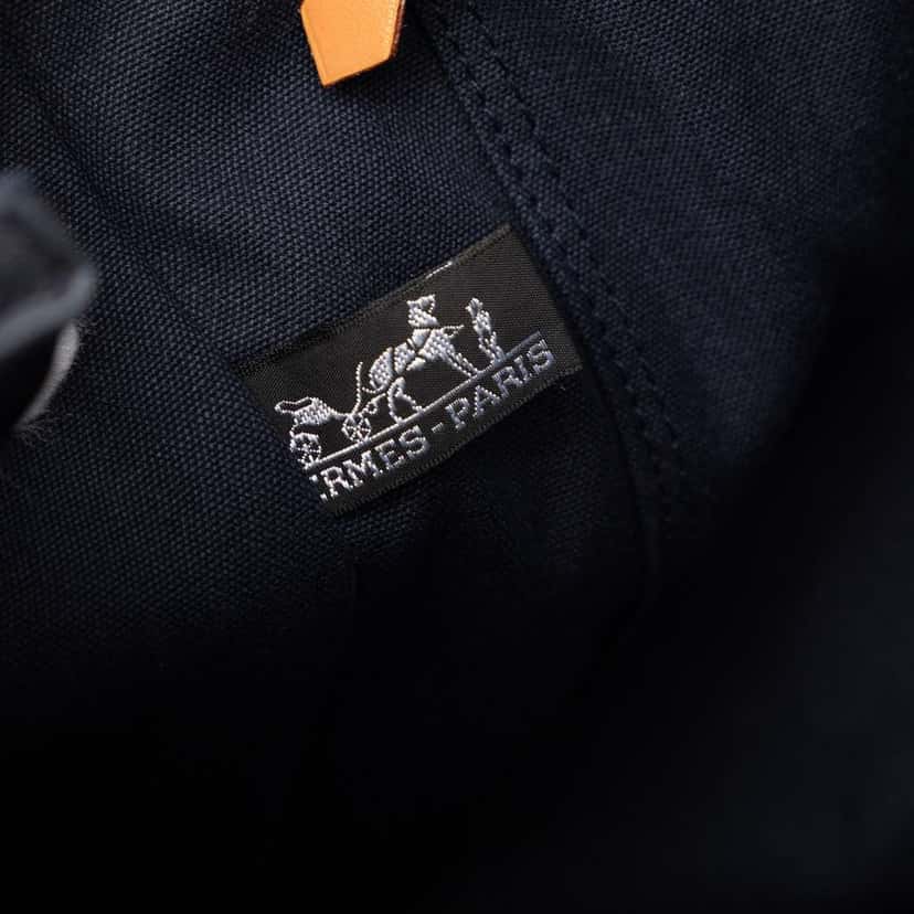 Hermès Canvas Fourre Tout GM Blue Canvas Good condition - Box View