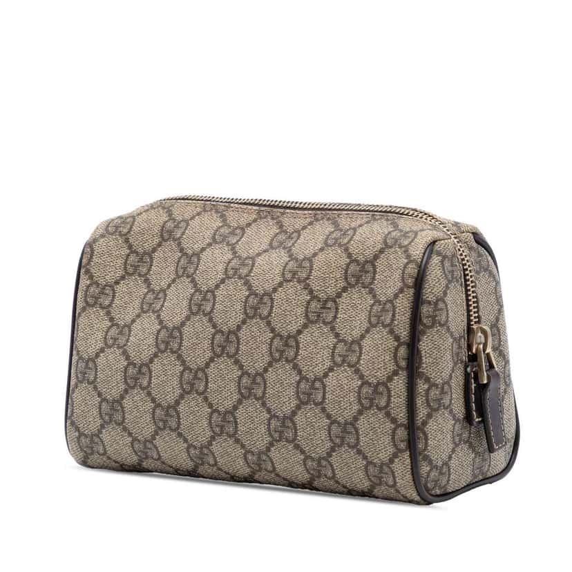 Gucci GG Supreme Pouch Beige Good condition - Back View