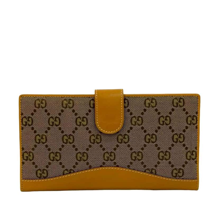 Gucci GG Canvas Long Wallet Beige Good condition - Front View