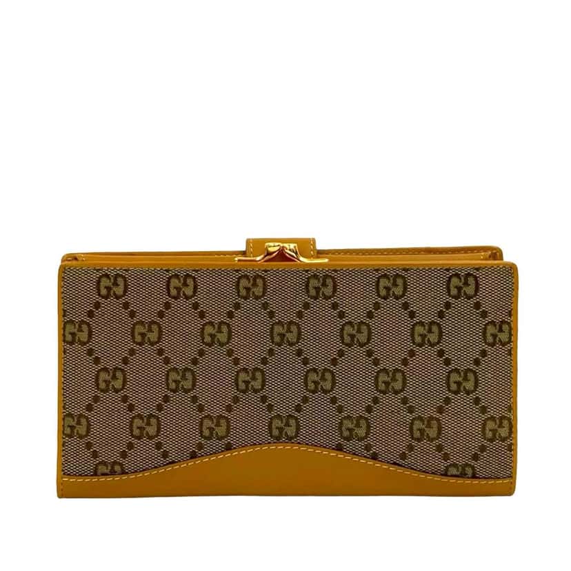 Gucci GG Canvas Long Wallet Beige Good condition - Back View
