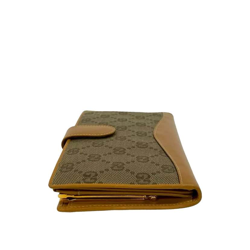 Gucci GG Canvas Long Wallet Beige Good condition - Box View