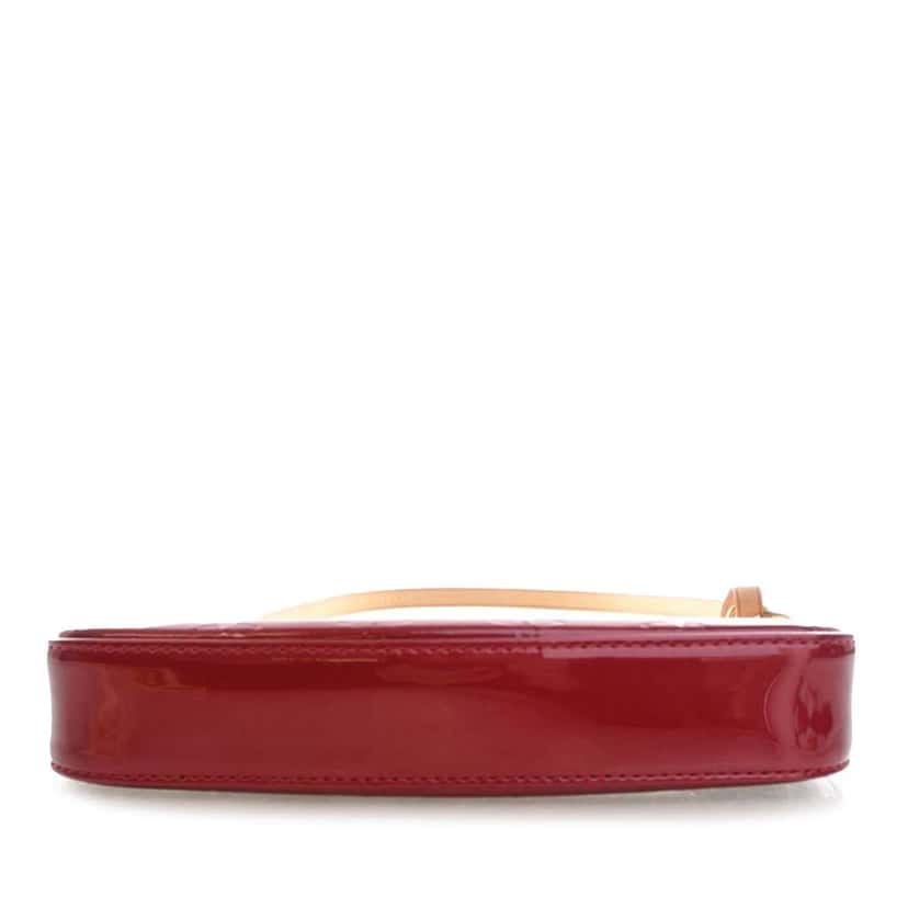 Louis Vuitton Monogram Vernis Pochette Accessoires Red Leather Good condition - Inside View