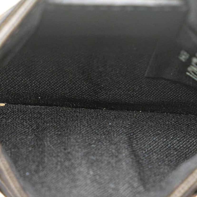 Fendi Glazed Fabric FF 1974 Roma Amor Card Holder Brown Canvas Good condition - Model View