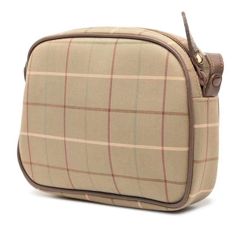 Burberry Vintage Check Canvas Crossbody Brown Canvas Good condition - Back View