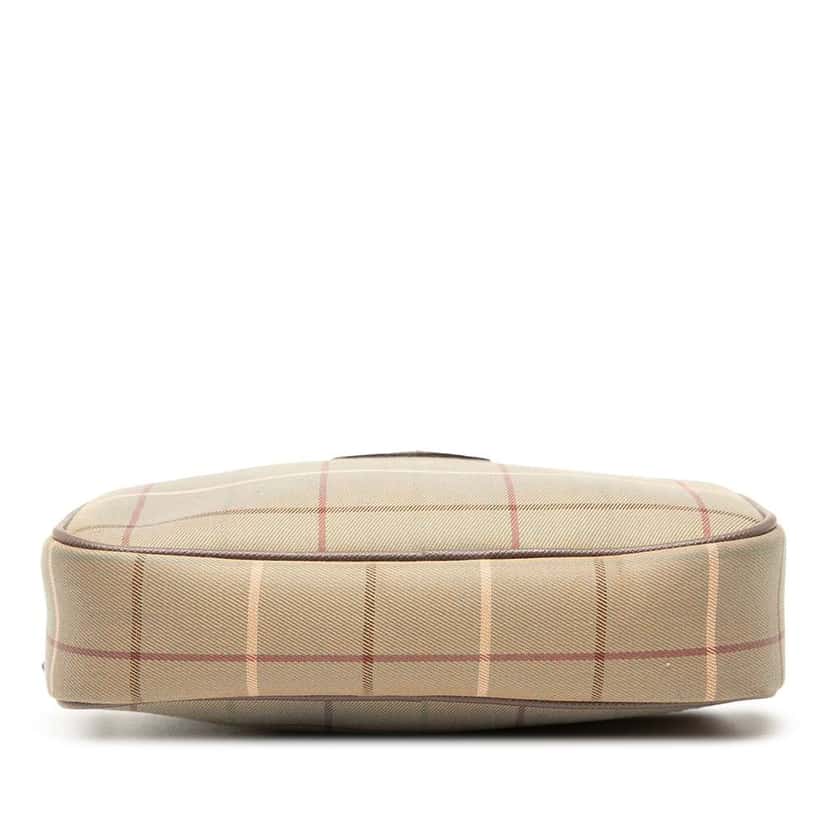 Burberry Vintage Check Canvas Crossbody Brown Canvas Good condition - Inside View