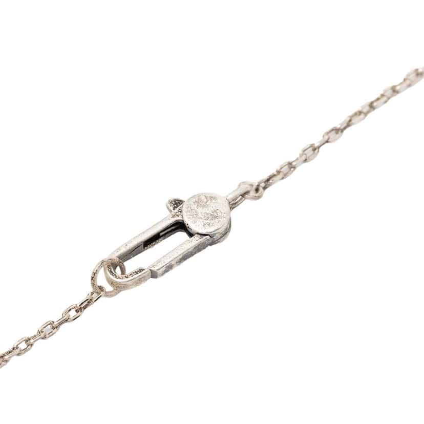 Gucci Sterling SIlver G Cut Out Cross Pendant Neckalce Silver Silver Good condition - Box View