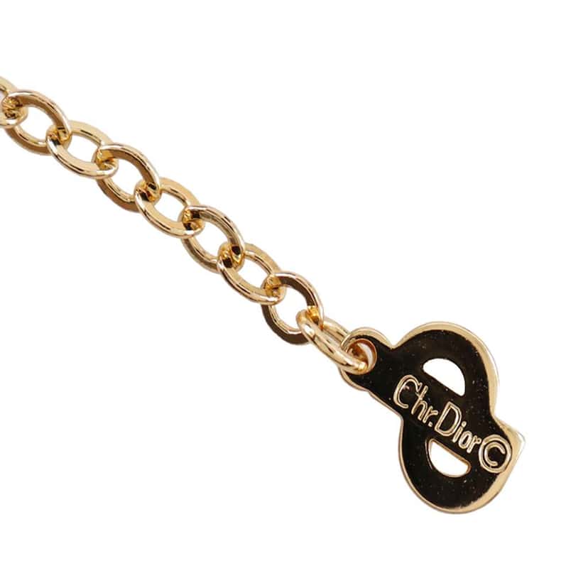 Dior Gold Plated Pump Heel Pendant Necklace Gold Metal Good condition - Inside View