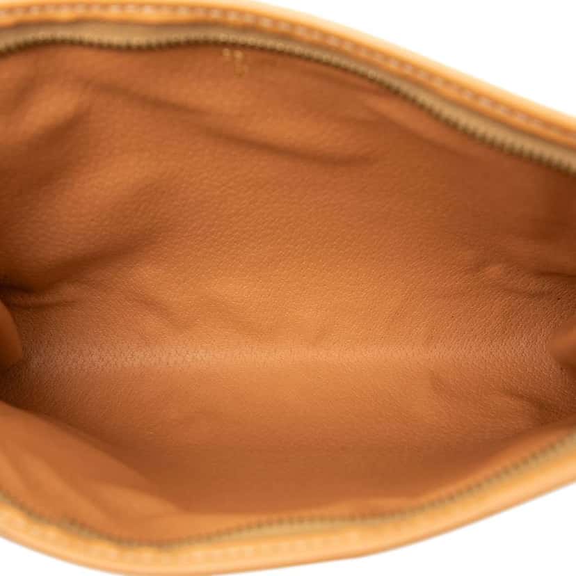 Celine Macadam Coated Canvas Clutch Brown Canvas Good condition - Model View