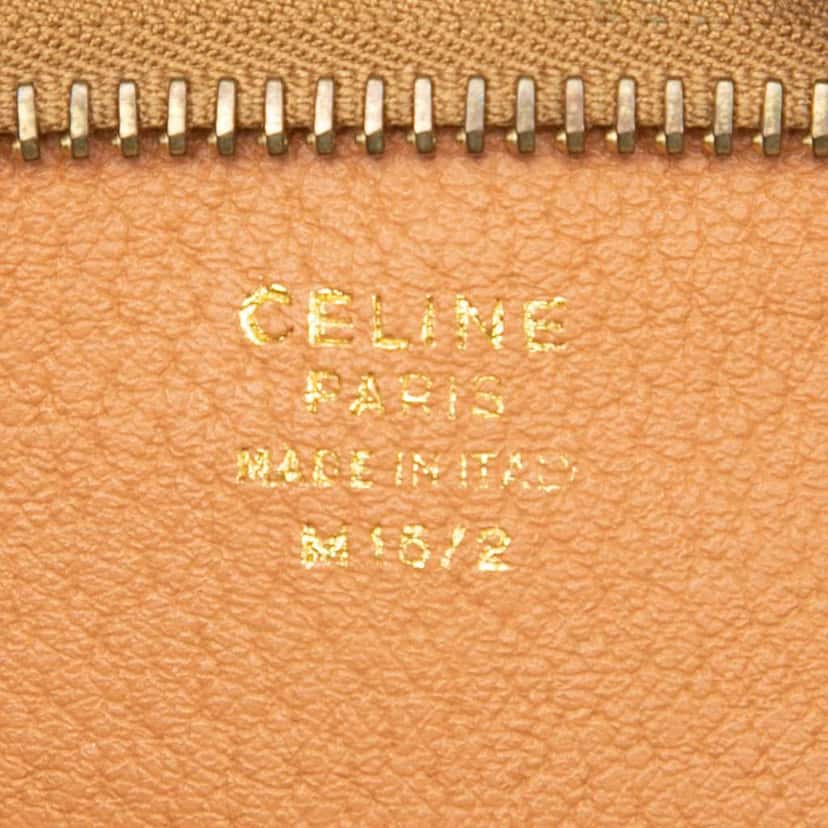 Celine Macadam Coated Canvas Clutch Brown Canvas Good condition - Box View