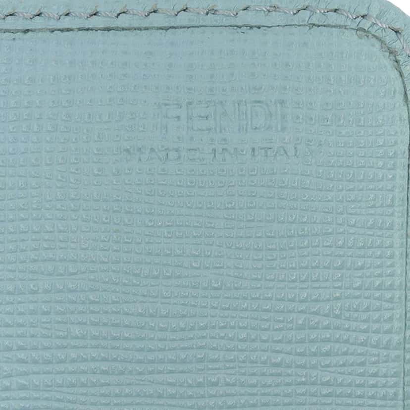 Fendi Leather Flowerland Continental Long Wallet Blue Leather Good condition - Box View