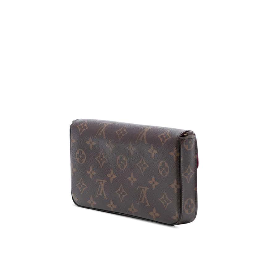 Louis Vuitton Monogram Pochette Felicie Brown Good condition - Back View