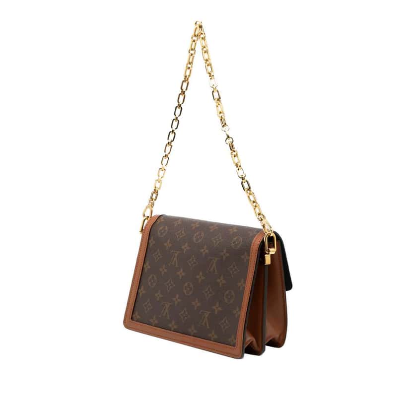 Louis Vuitton Monogram Reverse Dauphine MM Brown Good condition - Back View