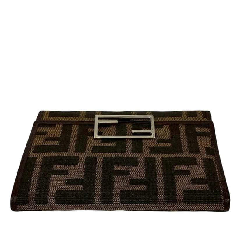 Fendi Zucca Canvas Wallet Brown Canvas Good condition - Inside View